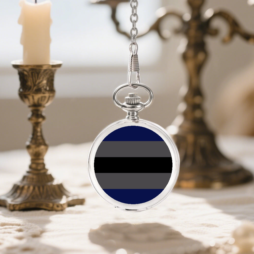 Gendervoid Pride Flag Round Pocket Watch