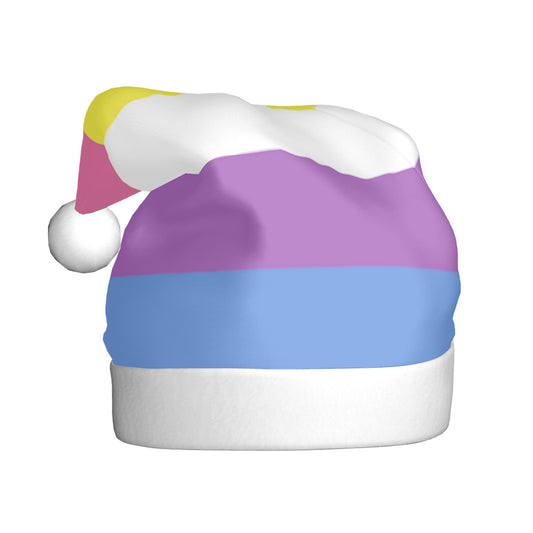 Bigender Pride Flag Adult Plush Holiday Hat