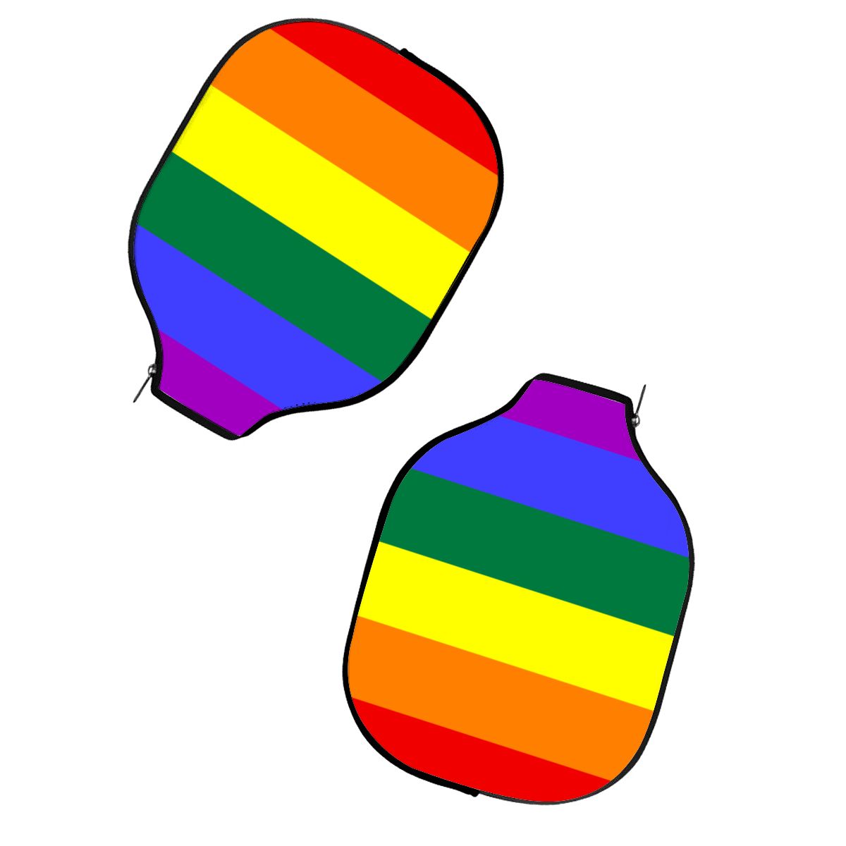 Rainbow Pride Flag Pickleball Paddle Cover