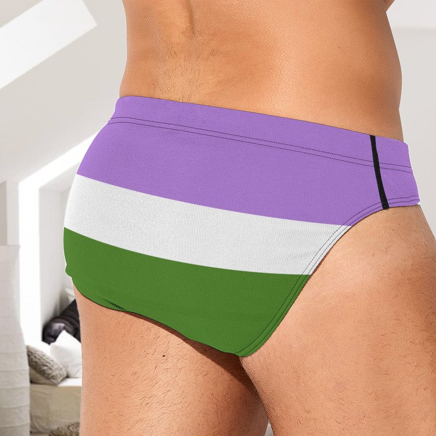 Genderqueer Pride Flag Briefs – Traditional Masculine Cut