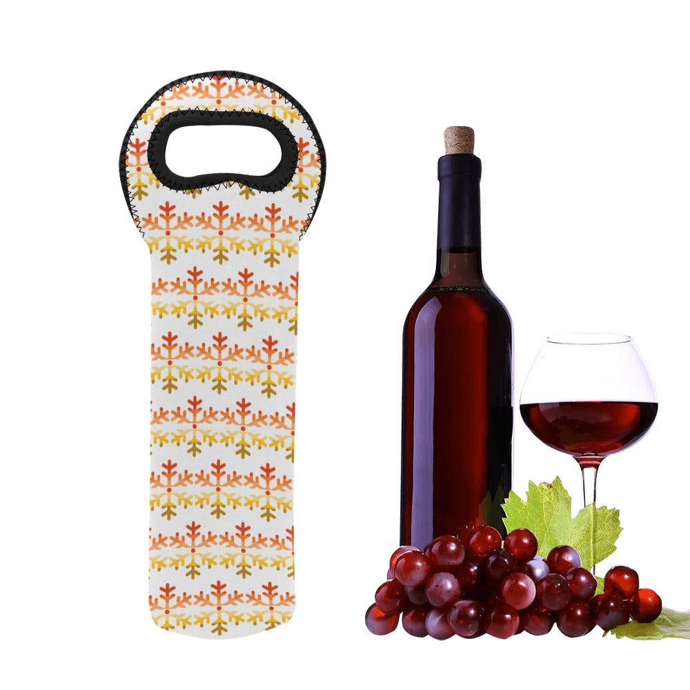Butch Pride Flag (Mod Q) Snowflake Neoprene Wine Bag