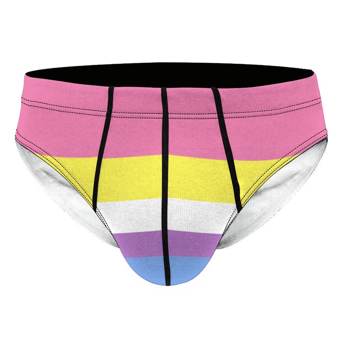 Bigender Pride Flag Briefs – Traditional Masculine Cut