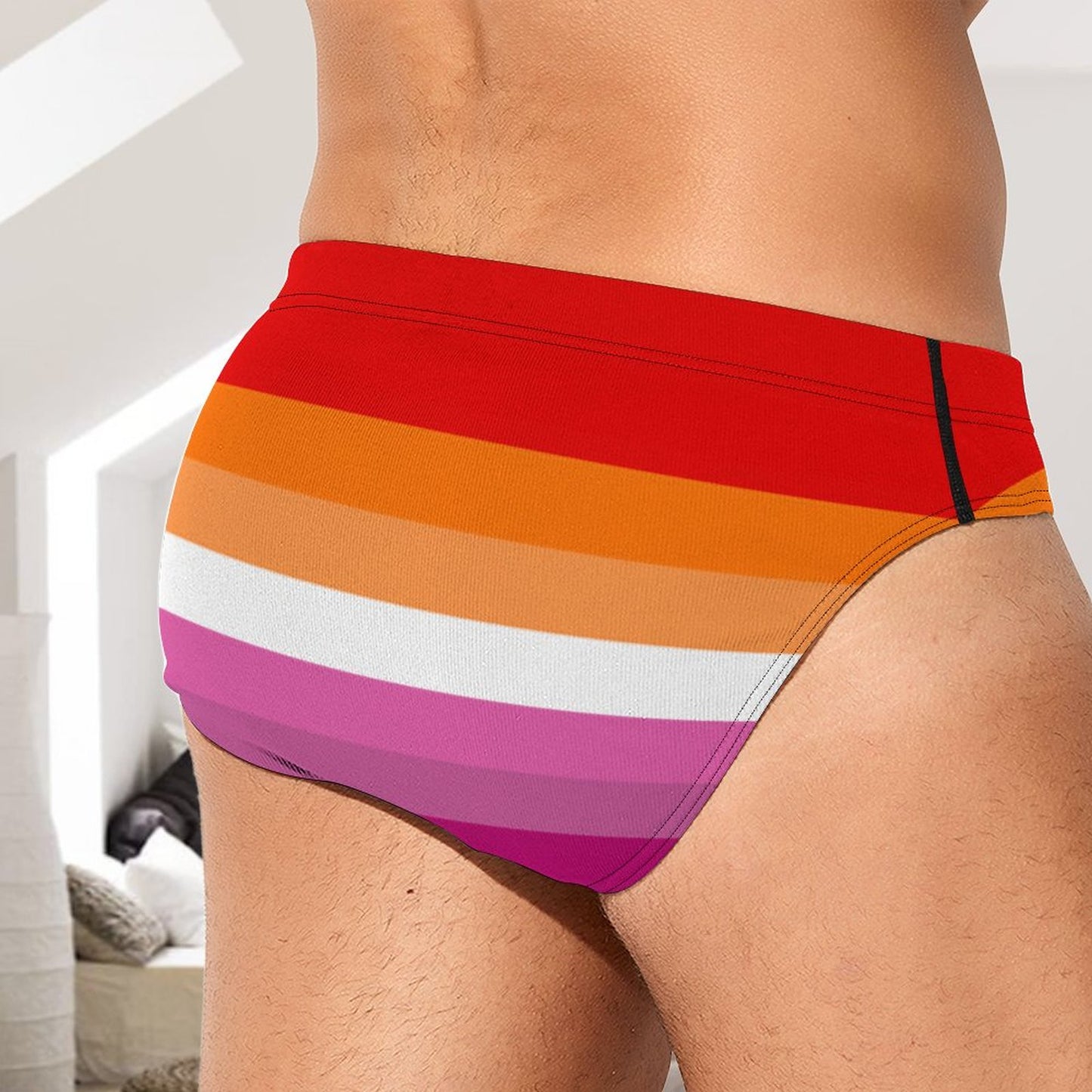 Lesbian Pride Flag Briefs – Traditional Masculine Cut