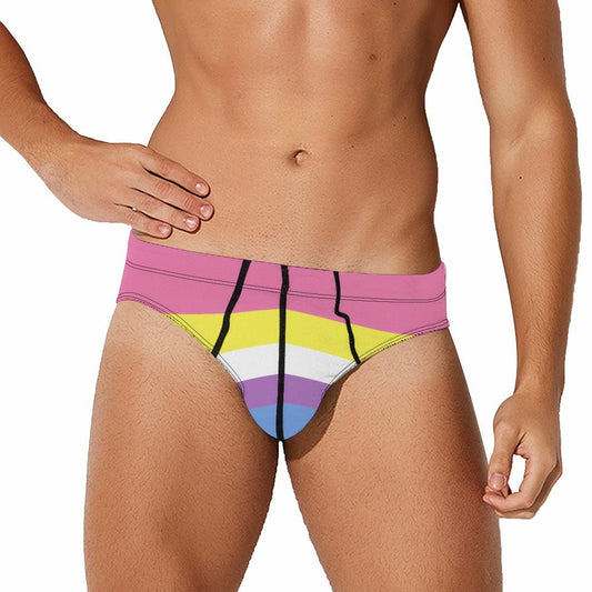 Bigender Pride Flag Briefs – Traditional Masculine Cut