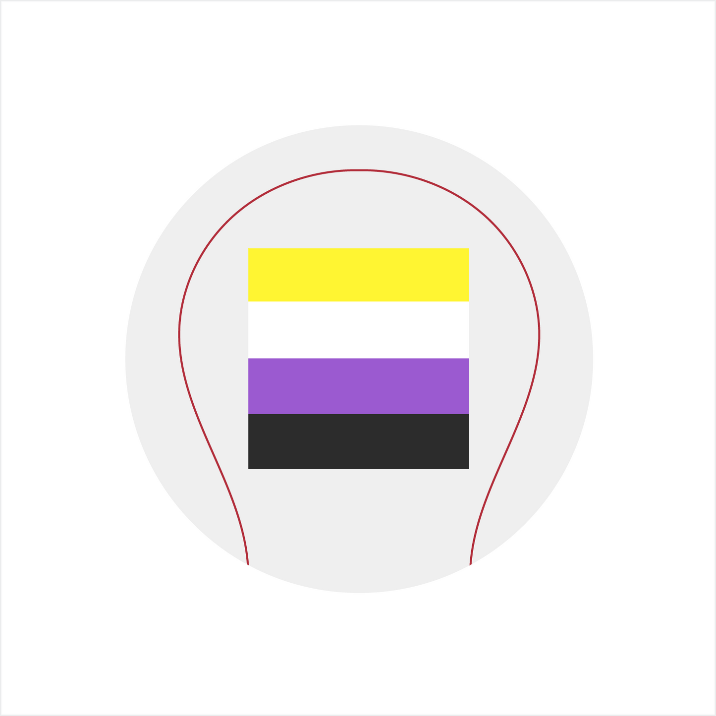 Non-Binary Pride Flag Baseball