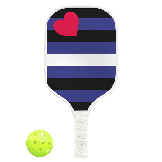 Leather Pride Flag Pickleball Paddle