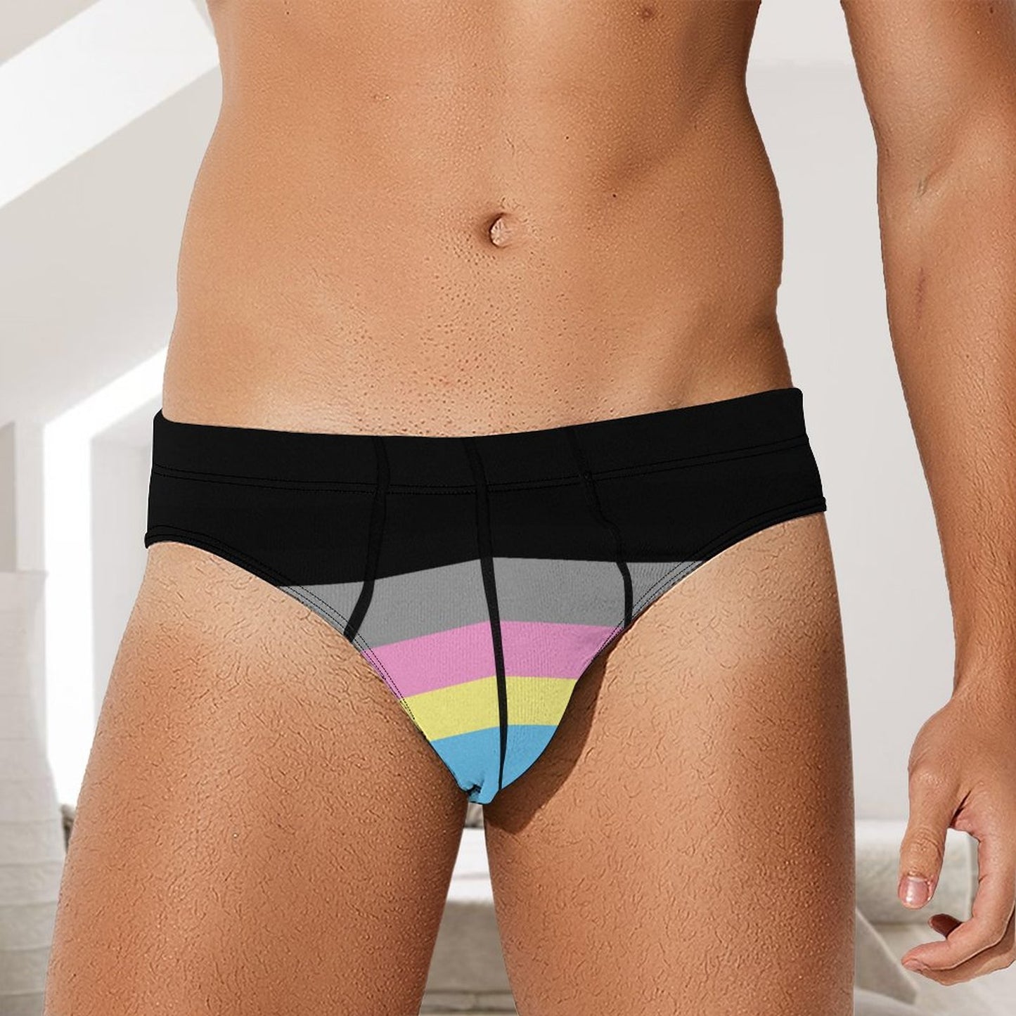 Polygender Pride Flag Briefs – Traditional Masculine Cut