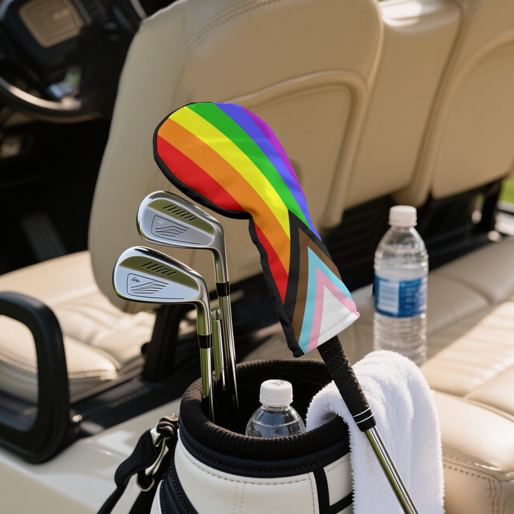Progress Pride Flag Golf Clubs Head Cover - 13" x 6.7"