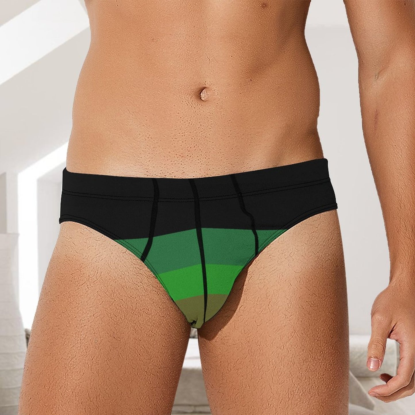 Military Fetish Pride Flag Briefs – Traditional Masculine Cut