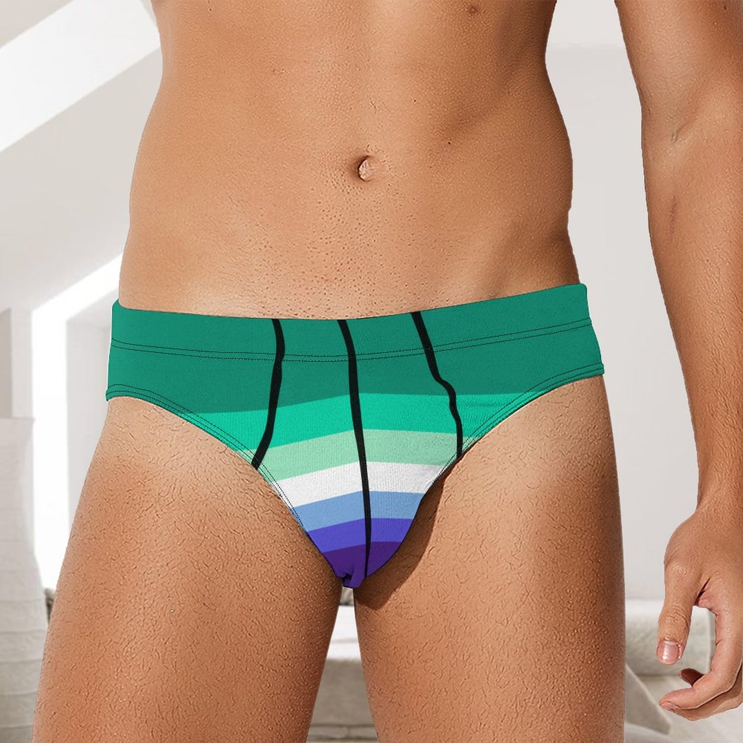 MLM Pride Flag Briefs – Traditional Masculine Cut