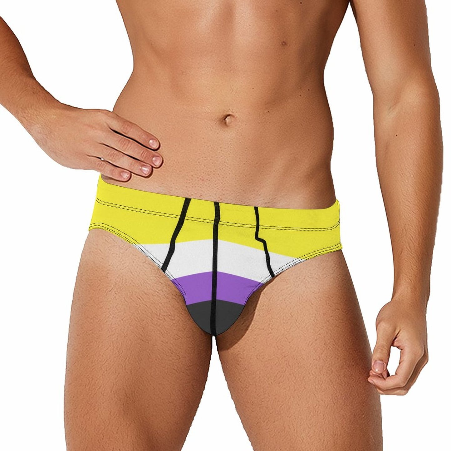 Non-Binary Pride Flag Briefs – Traditional Masculine Cut
