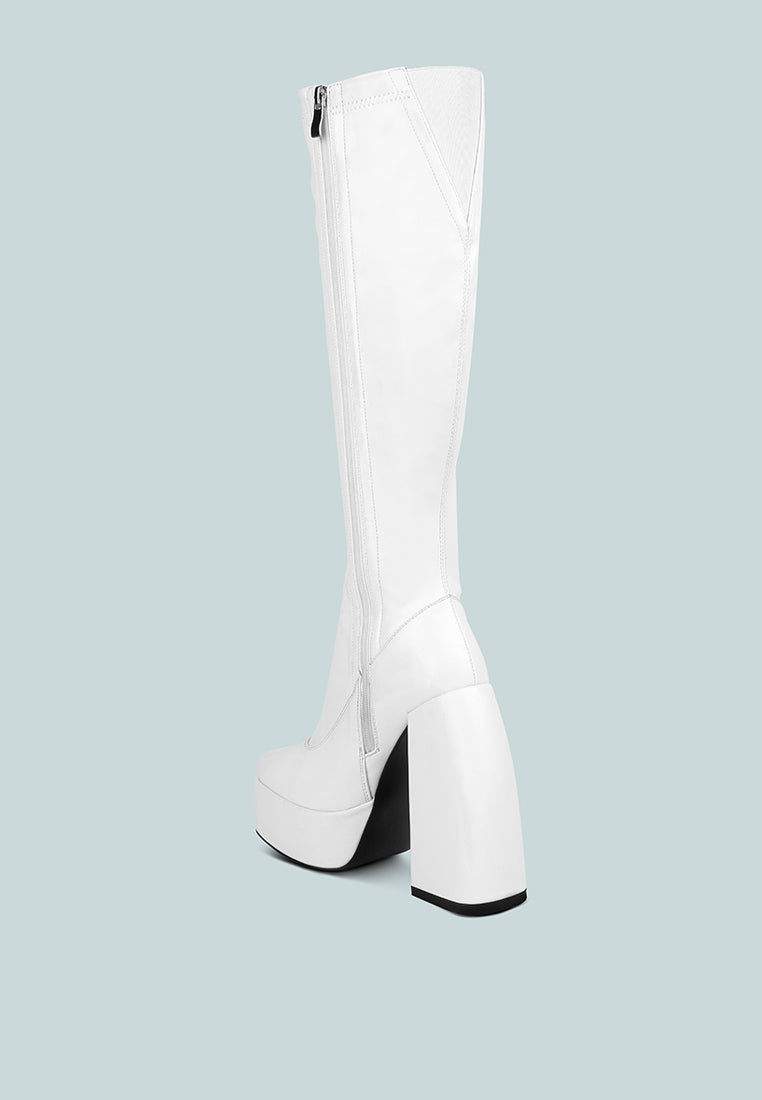 Fanning Platform Long Boots-2