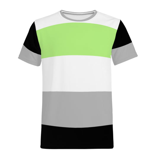 Agender Pride Flag T-Shirt - Traditional Masculine Cut