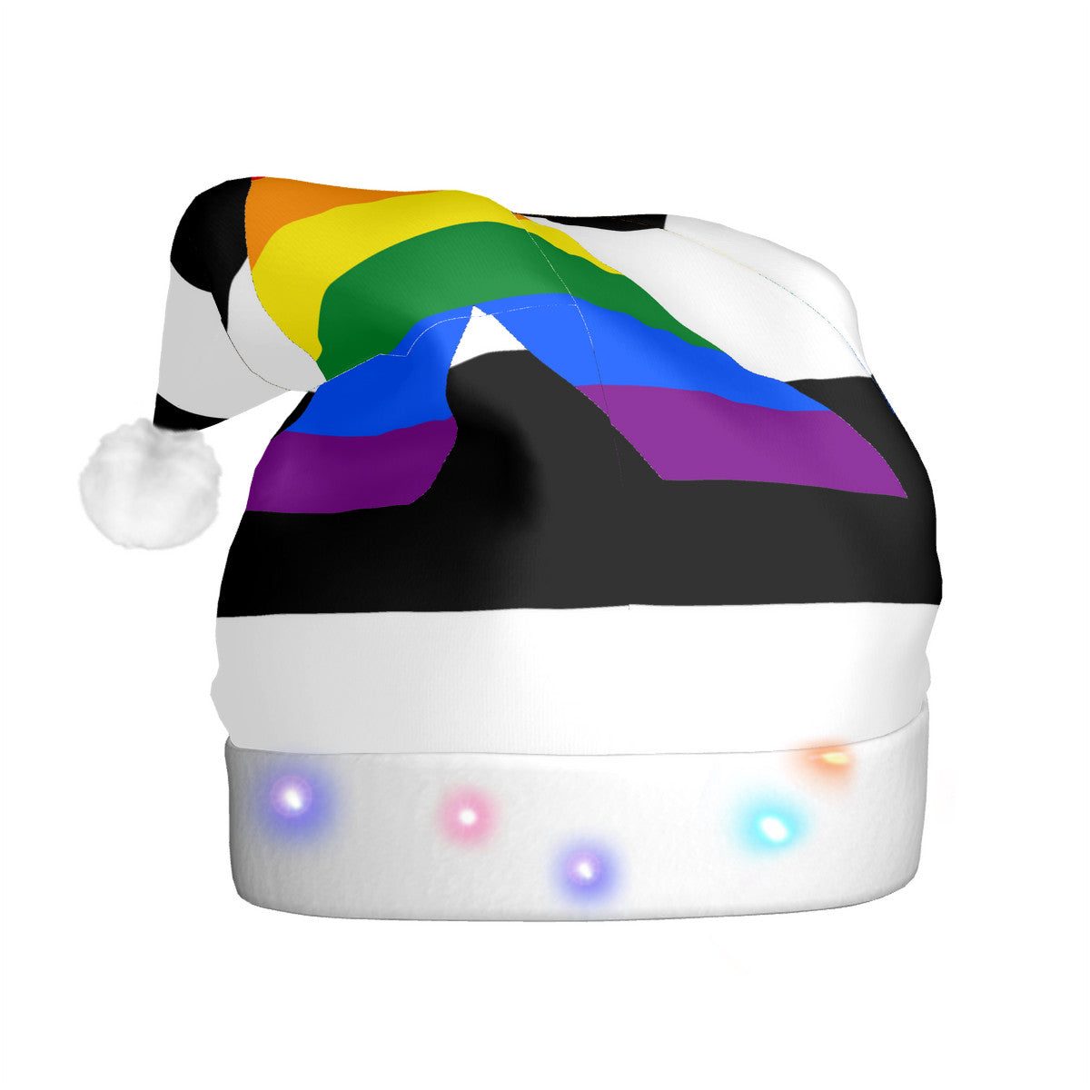 Straight Ally Pride Flag Adult Glowing Plush Holiday Hat