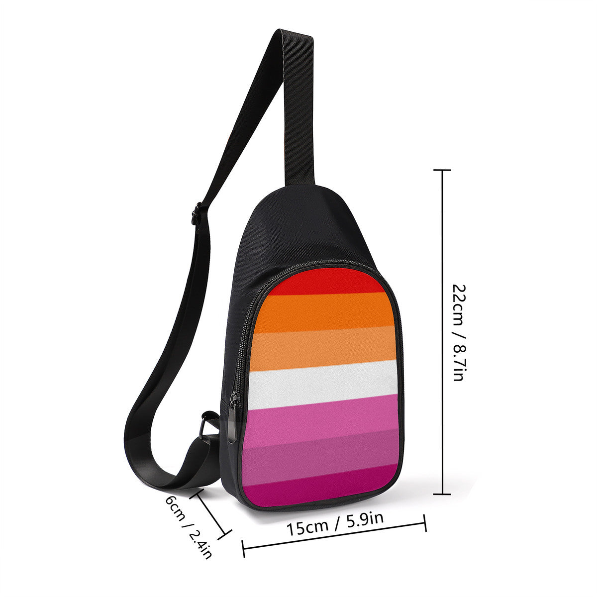 Lesbian Pride Flag Chest Bag