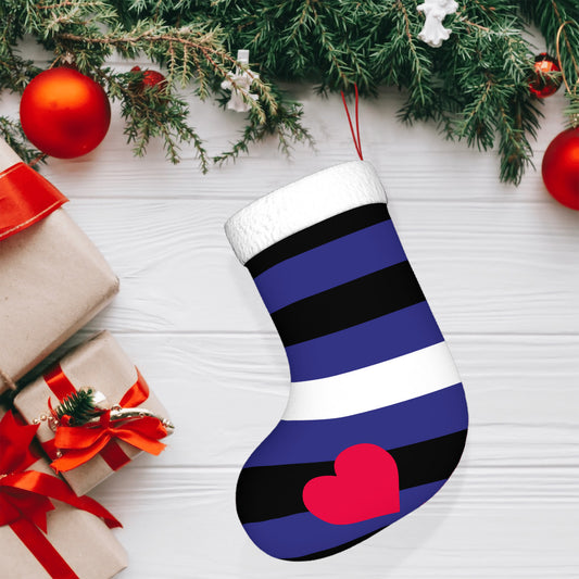 Leather Pride Flag Holiday Stocking 11" x 17.7"