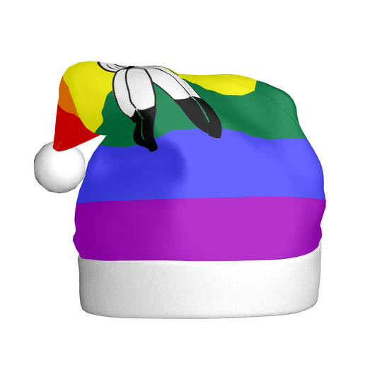 Two-Spirit Pride Flag Adult Plush Holiday Hat