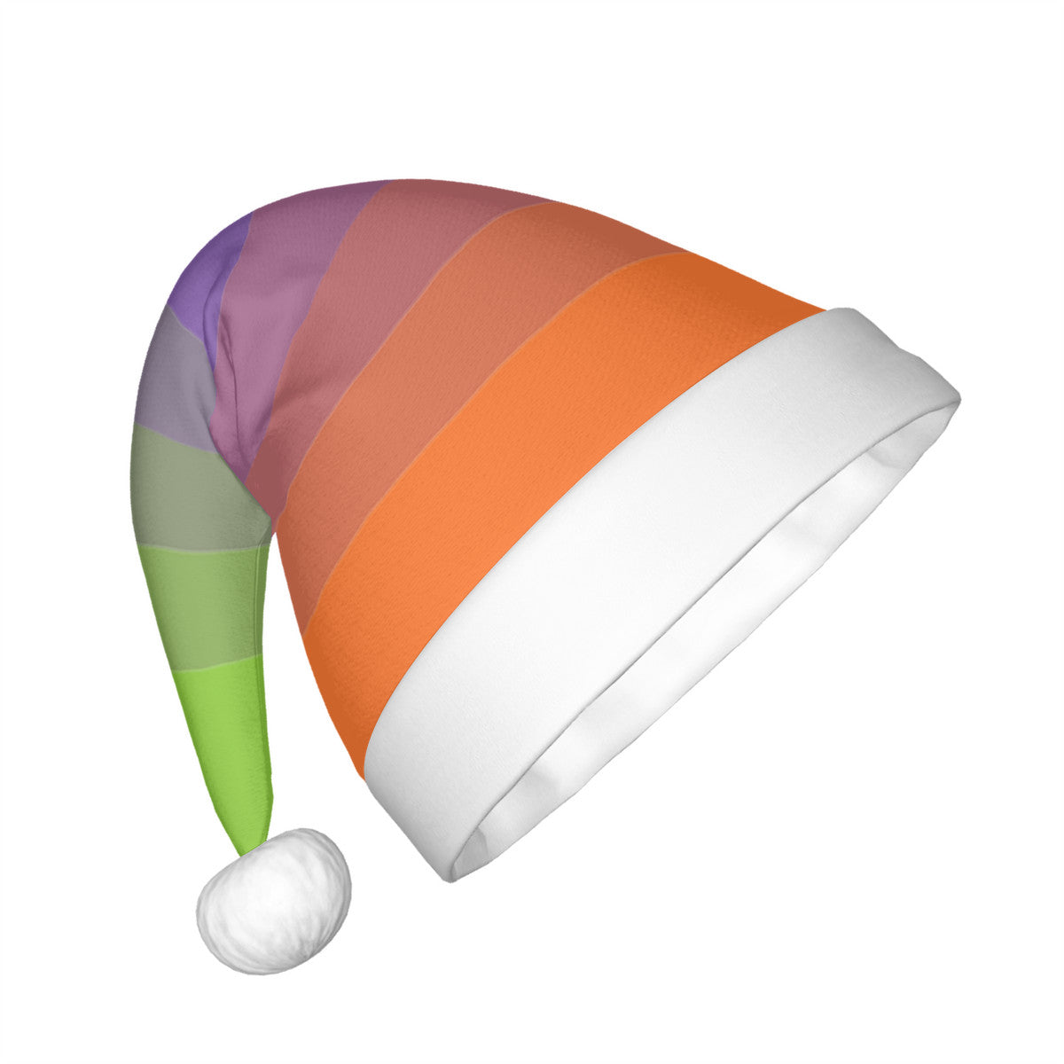 Aliagender Pride Flag Adult Plush Holiday Hat