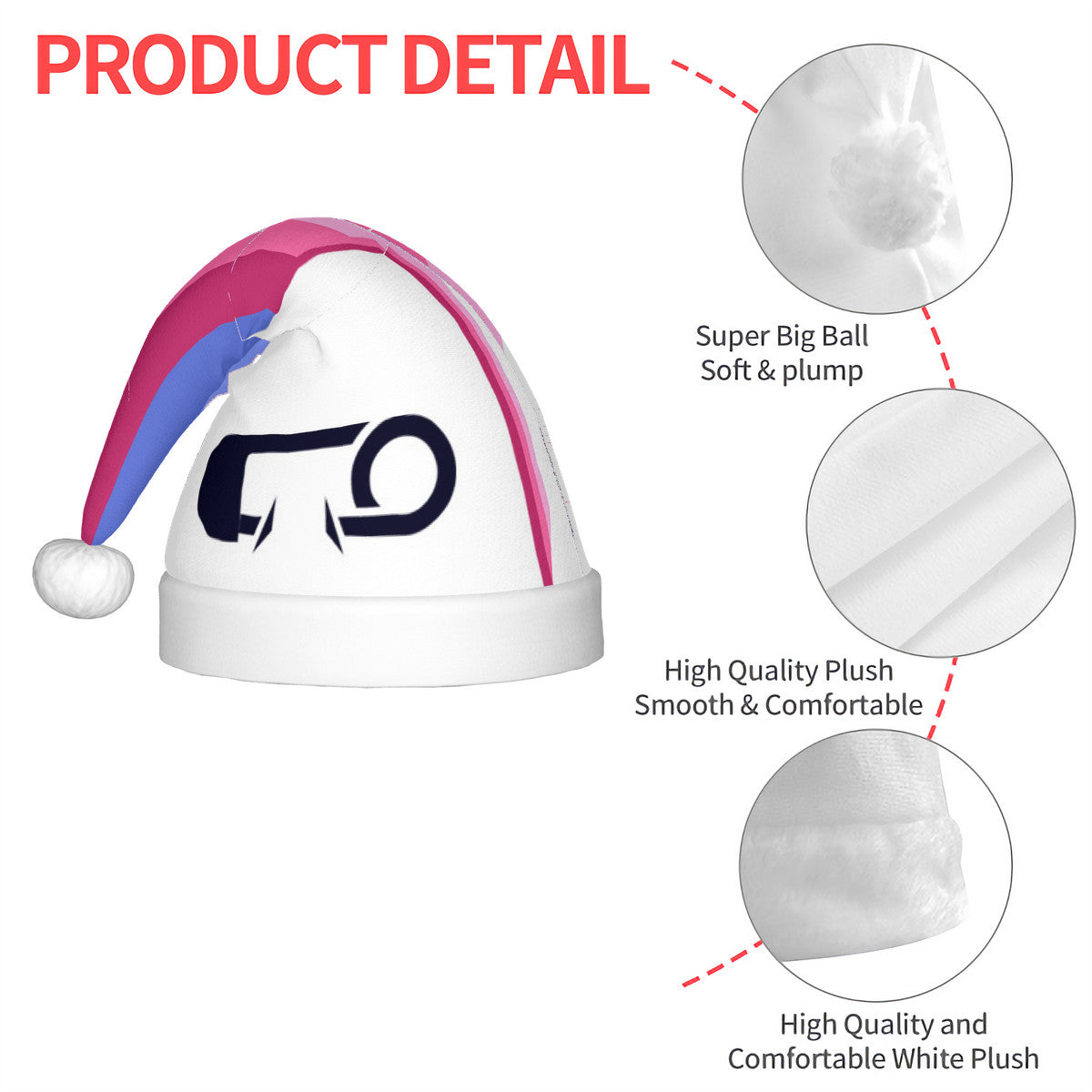 ABDL Pride Flag Adult Plush Holiday Hat