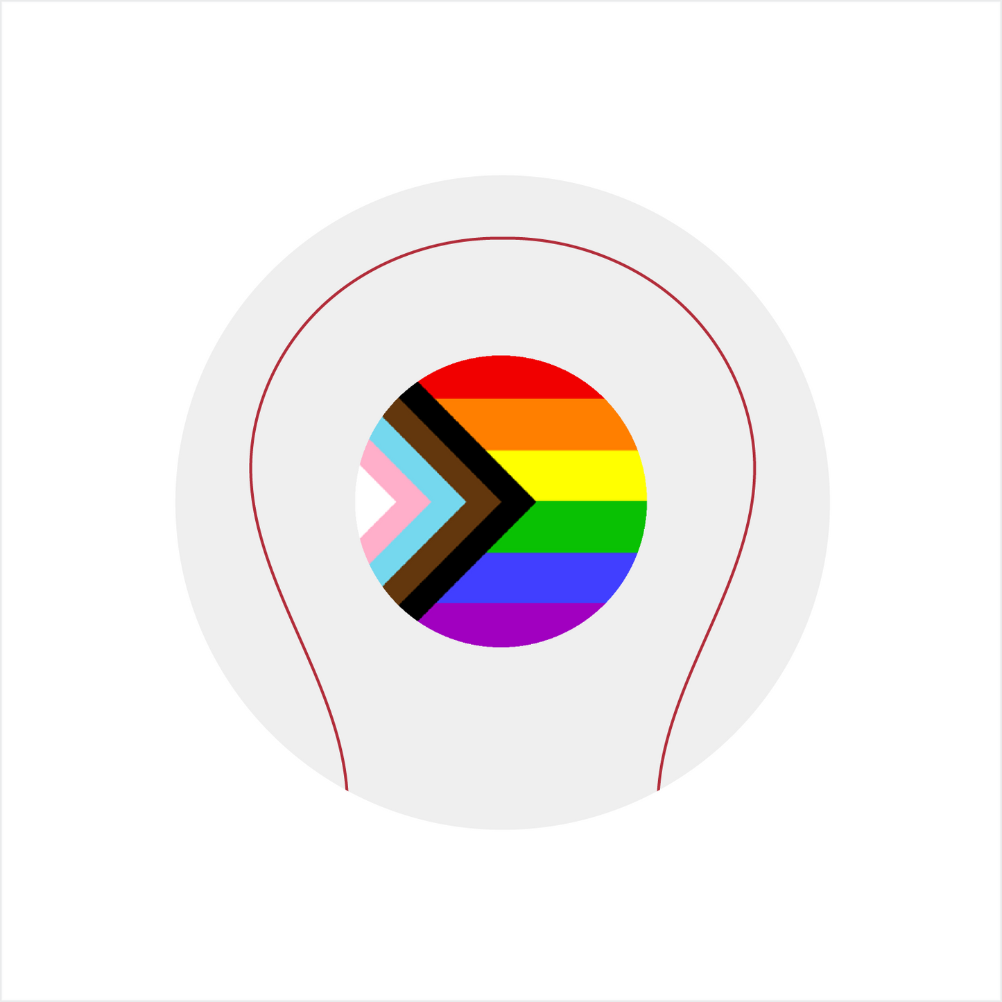 Progress Pride Flag Baseball