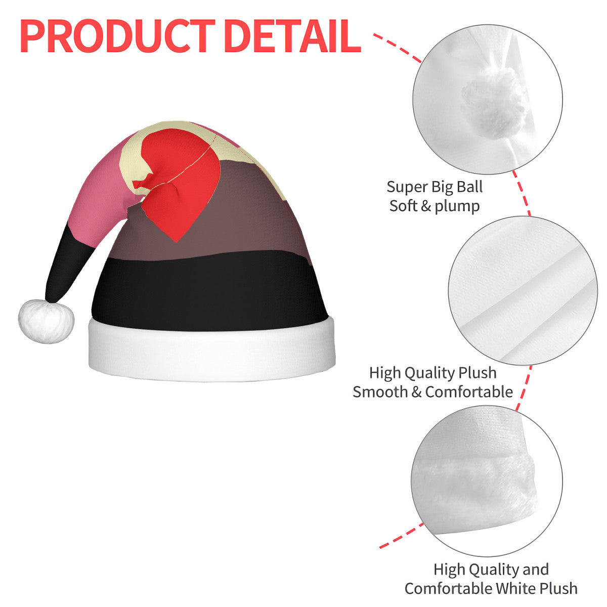 Fat Fetish Pride Flag Adult Plush Holiday Hat